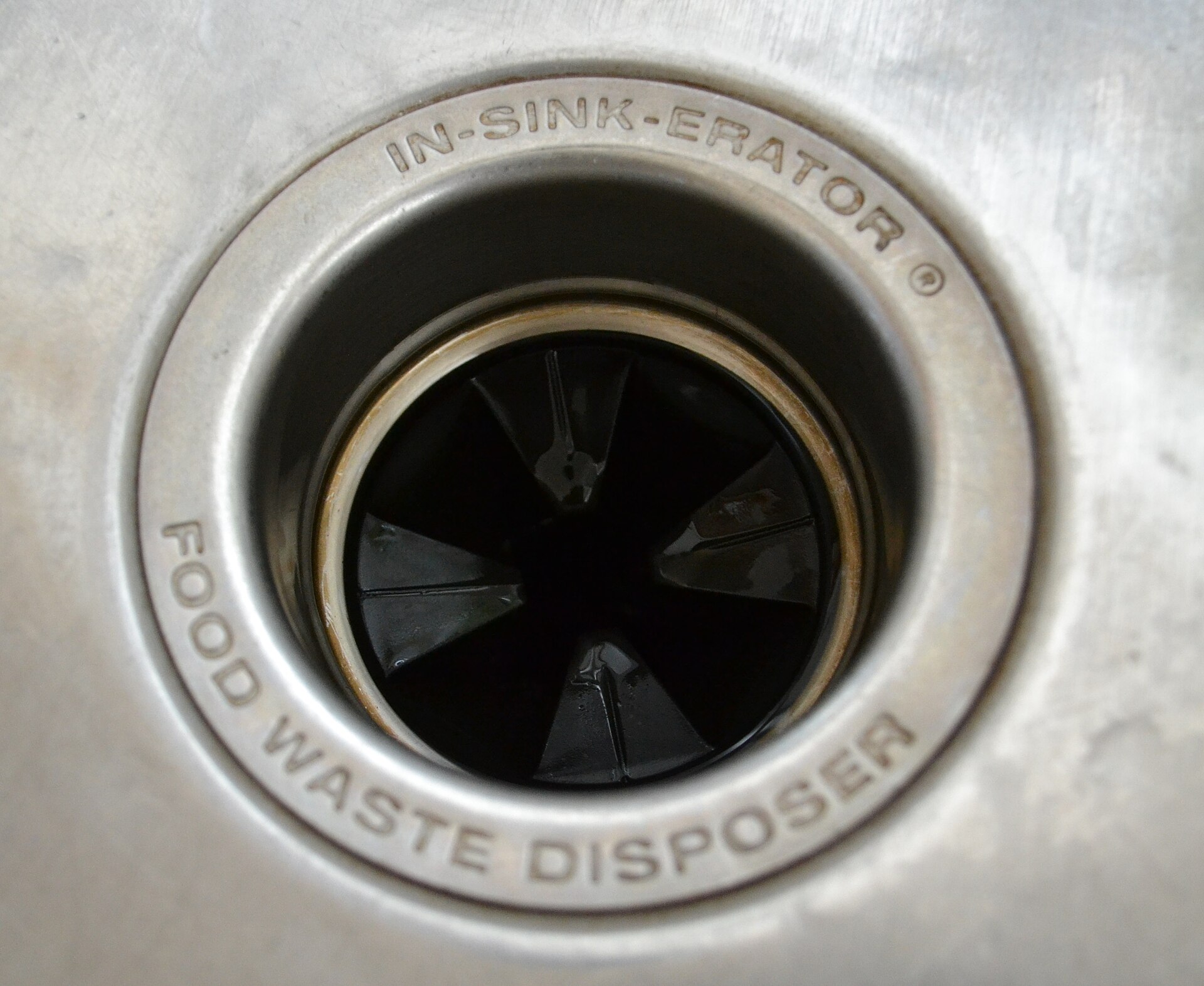 garbage disposal top view